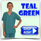 Teal Green Toddler Scrubs